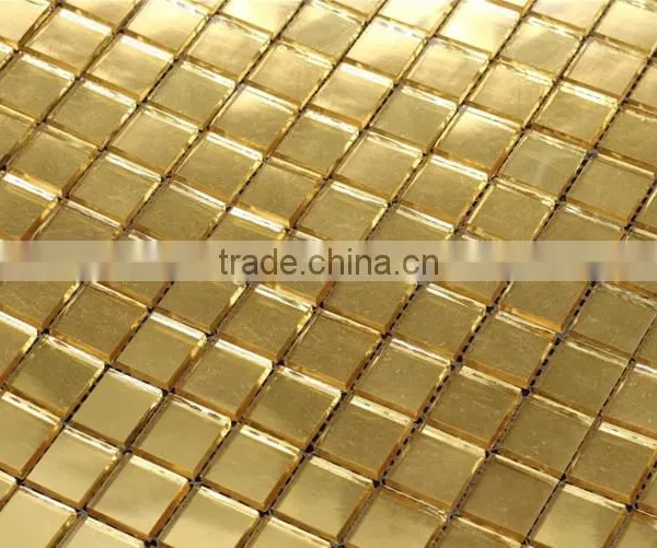 High Quality 24 K Real Gold Glass Mosaic JYHD01 Glass Mosaic Tiles for Wall
