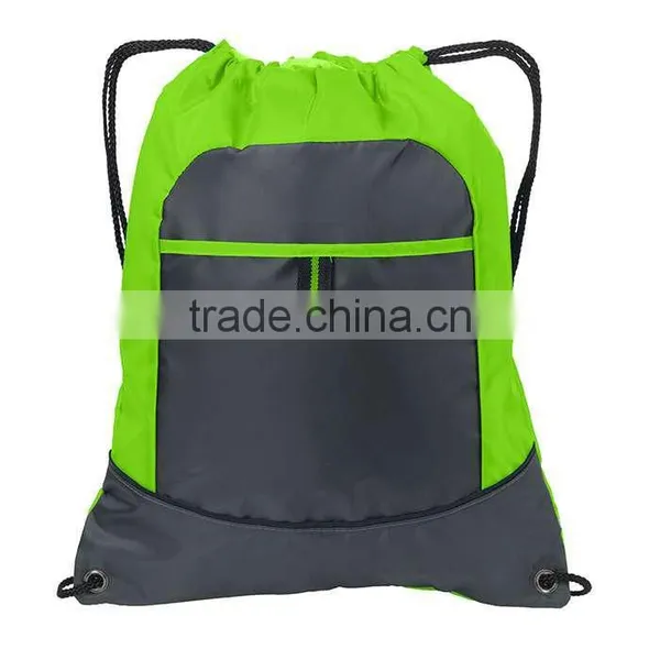 Cheap 210D Polyester Colorful Drawstring Cinch Pack Bag photo-6