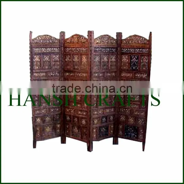 Antique Wooden Room Divider Screens photo-2