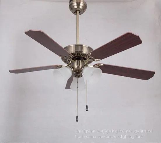 E27 Light Electric Motor 110v Ceiling Fan With Light Kits