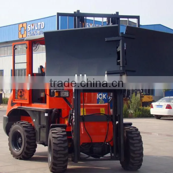 4X4WD CPCY28 Rough Terrain Forklifts(with CE,Air-conditioning, Triple Valve Pilot Control,EuroIII Emissions Engine,side Shifter) photo-6