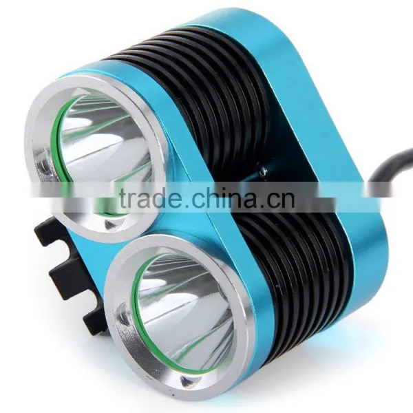 Dark Night K2C Bicycle Accessories Light 2 x XML-T6 LED Aluminum Bike Headlights Taillight Lamp - 2400LM 3 Modes 7000K photo-6