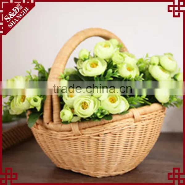 S&D OEM & ODM New Style Rattan Handing Storage Basket,fruit Basket ,gift Basket