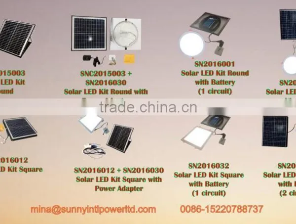 Clean-energy Vent Kits Solar Commercial Square Round Led Lights photo-2