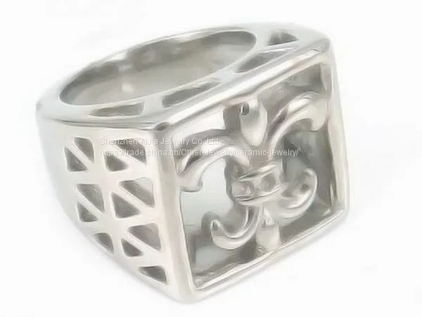 High Polished Titanium Spinner Men Wedding Rings With Plating photo-2