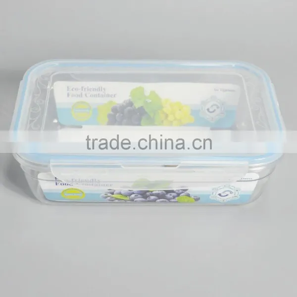 3 Pieces Plastic Lunch Box Rectangular Food Container With Lid photo-4
