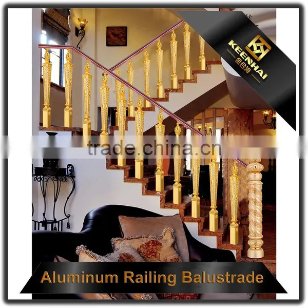 Floor Mounted Indoor Stairs Aluminum Handrail Profile photo-4