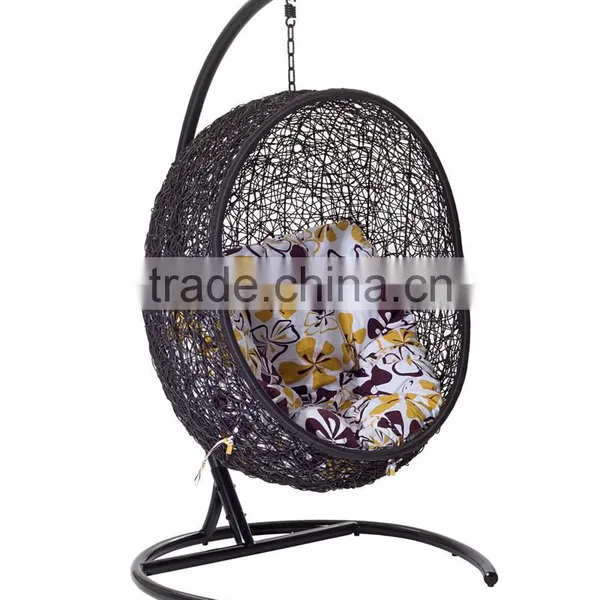 Wicker Aluminum Hanging Egg Chair Baby Egg Swing Chair photo-2