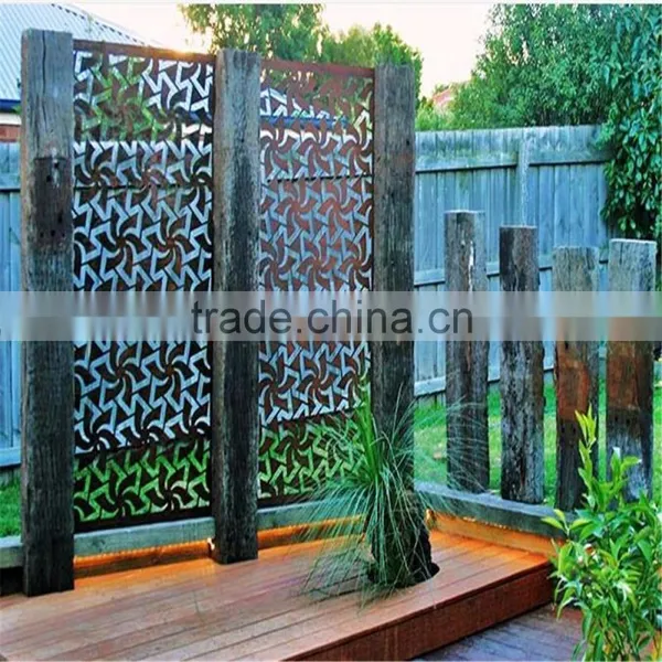 Laser Cut Home Living Furniture Metal Room Divider / Decorative Metal Screen photo-2