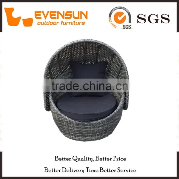 Great Dog Rattan Bed With Canopy Dark Brown photo-3