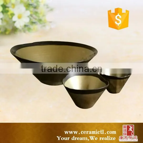 Modern Decorative Blue Glass Vase Ceramic Flower Vase photo-6