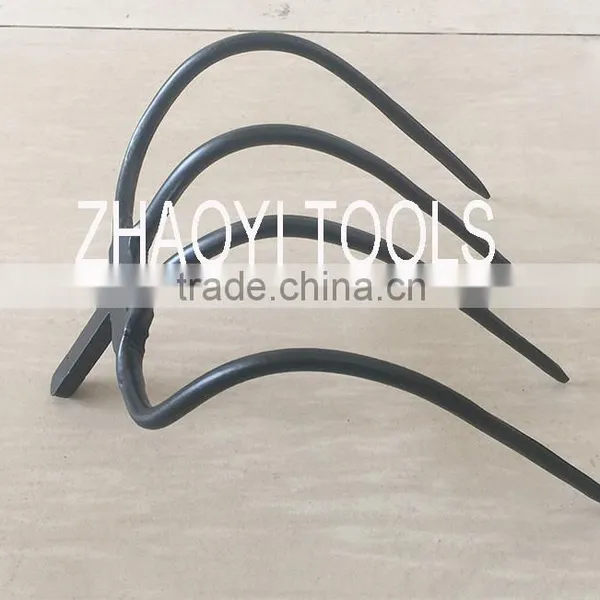 1000054 High Quality Forging Garden Curved Fork Weeding Rake photo-3