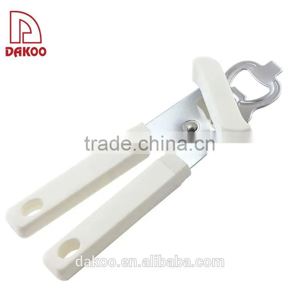 White PP Handle Can Opener With Iron Plating photo-2