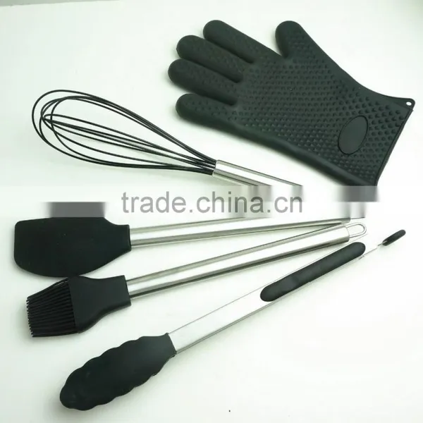 33052 10-pcs Silicone Kitchen Utensil With Stainless Steel Handle photo-6