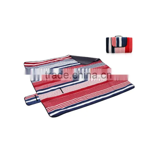 Wholesale Customised Logo Picnic Blanket Tartan Foldable Camping Picnic Mat With Waterproof PEVA Backing photo-4