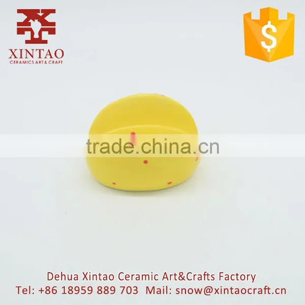 Decorative Ceramic Table Yellow Chicken Shaped Napkin Holder for Sale photo-3