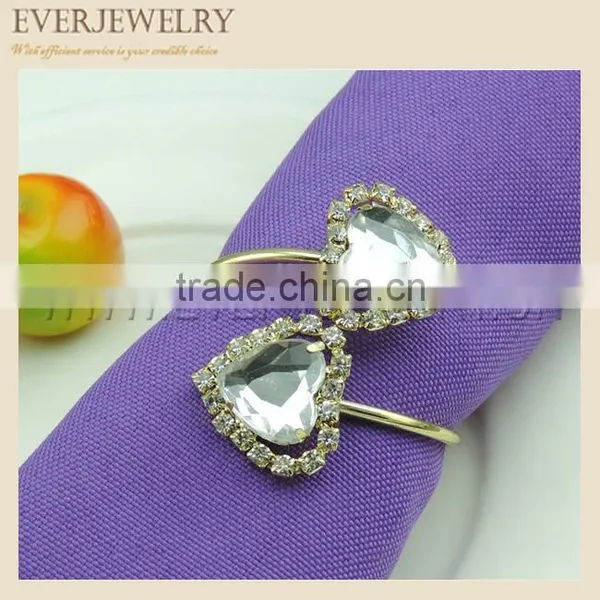 Big Acrylic Stone Napkin Ring for Dinner Party photo-6