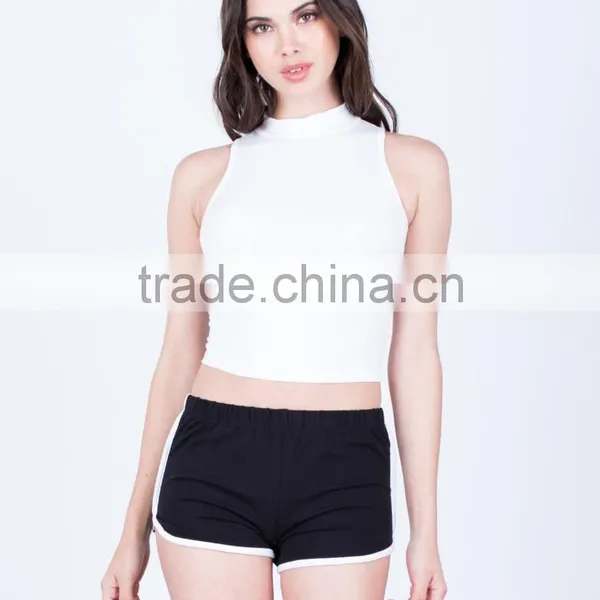Dri Fit Shorts Wholesale Super Soft Cotton Spandex Striped Sporty Microfiber Softball Shorts Women photo-5