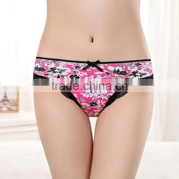 Yun Meng Ni Underwear Flower Printing Ladies Panty Lingerie photo-3