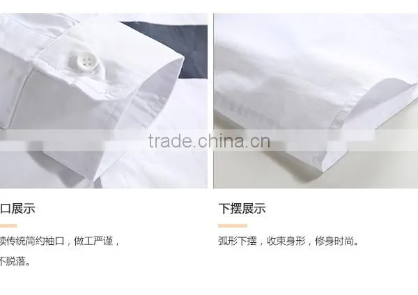 New Design High Quality 100% Cotton Men Casual Slim Fit Shirts Long Sleeve Custom Printing OEM Wholesale photo-3