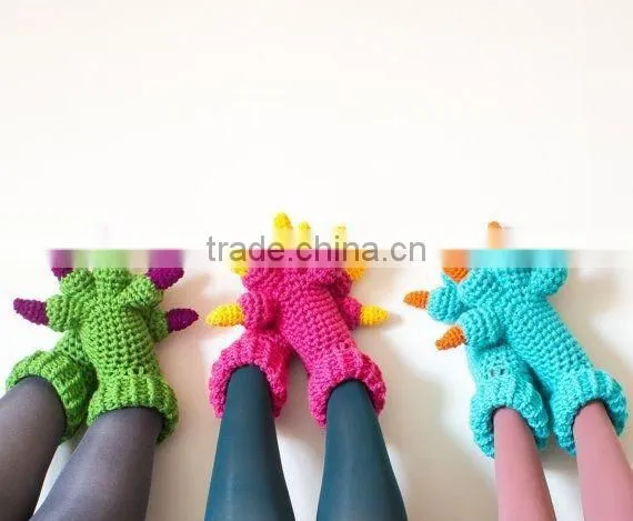 Chrochet Monster Slippers , Monster Slippers