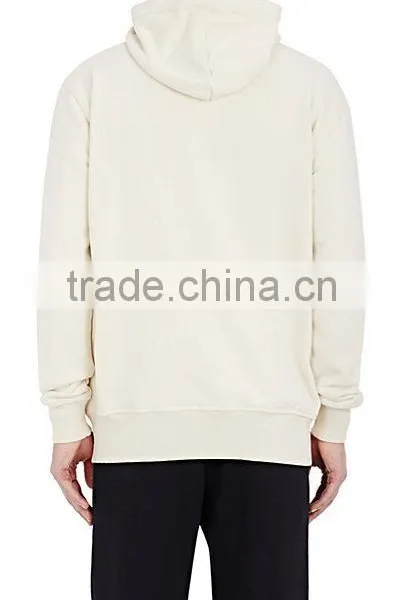 Gusseted Zip Vent High Neck Split Kangaroo Pocket Cotton-blend French Terry Asymmetric Zip-front Hoodie photo-2