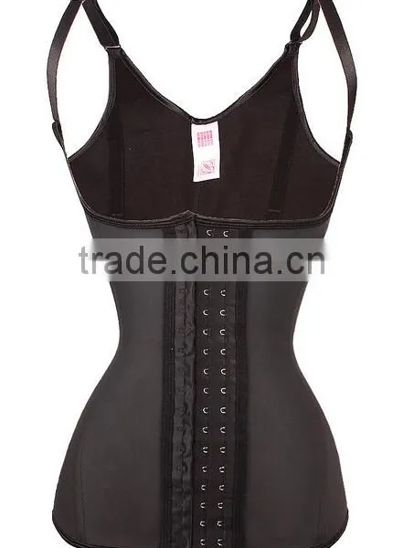 Instyles Steel Bone Sport Adjustable Strap 100% Latex Waist Training Cincher Vest Corse XS-6XL photo-2