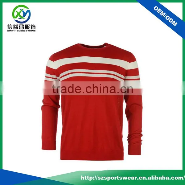 Hot Sale Warm Design Golf Knitwear , Cotton With Acrylic Men O-Neck Sweater photo-3