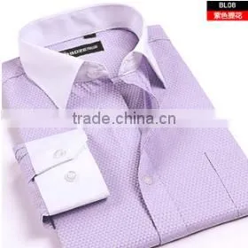China Shirt Manufacturer 2015 Wholesale Mens Dress Foreign Trade Export Shirts With Good Quality photo-4