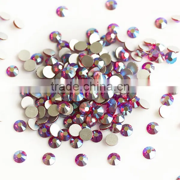 NHF 2058 Ss20 CrystalAB Chaton Flat Back Glass Rhinestones Beads photo-5