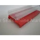 Transparent Extruded Plastic Shapes Supermarket / Store PVC Data Strip