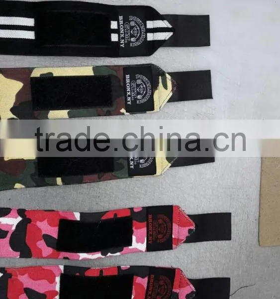 Custom Camo Printed Crossfit Fitness Wrist Wraps With Customized Logo photo-3