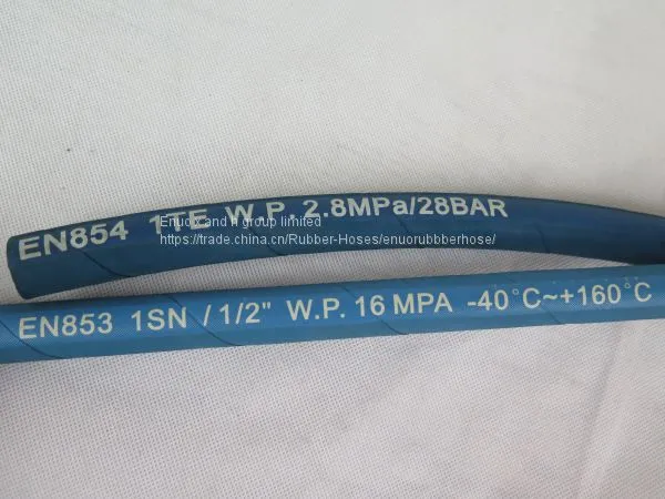 High Pressure Fiber Braid Rubber Hydraulic Hose SAE 100 R3 EN 854 3TE
