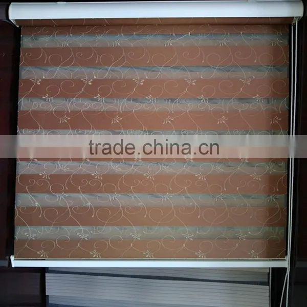 Latest Designs of Curtain Embroidery Zebra Blind China Suppliers