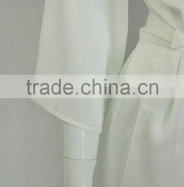 2017 New Style White Matte Kimono Chiffon Robe photo-5