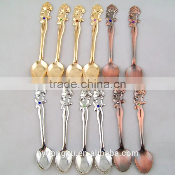 Rhino Vintage Coffee Spoon /hitg Stainless Steel 430 Ice Cream Spoon and Fork /fancy Dessert Spoon Jam Spoon Dinnerware photo-2