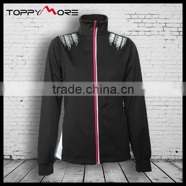2015OSWOONZB OEM Black Waterproof Softshell Jacket
