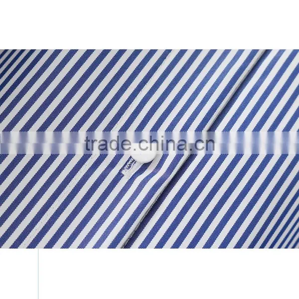 High Quality Womens 100% Cotton Long Sleeve Embroidery Strip Shirt photo-4