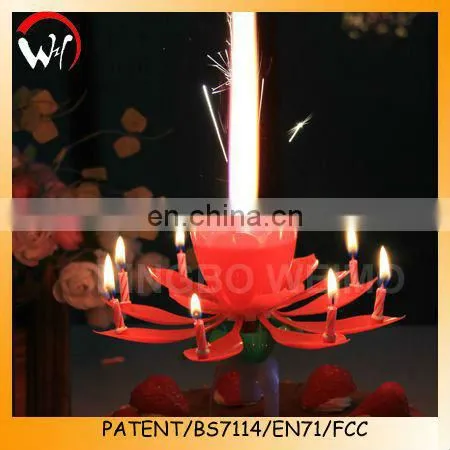 Flowering Musical Birthday Candle