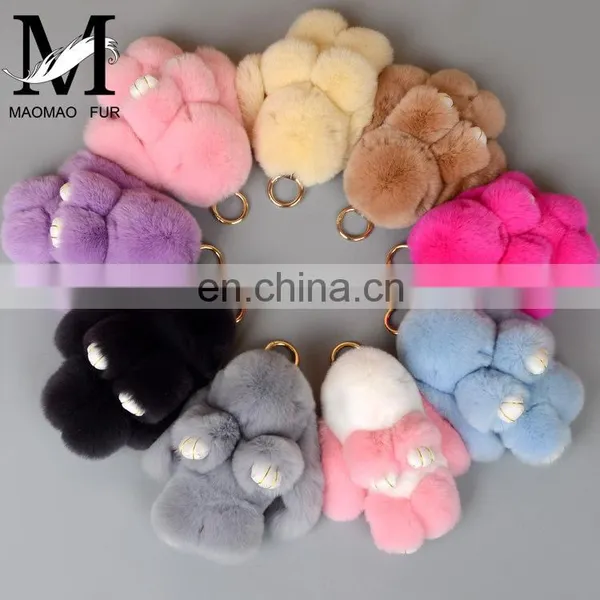 2016 Fashion Rabbit Fur Bag Charm / Pretty Rabbit Keychain photo-6