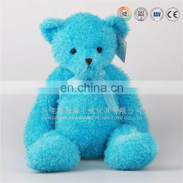100% Cotton Wholesale Colorful Small Pink and Blue, Light Brown Teddy Bear Plush Soft Toy photo-3