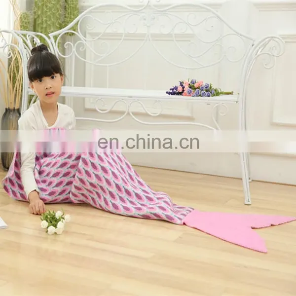 Fashion Home Blanket Kid's Warm Mermaid Tail Blanket photo-6