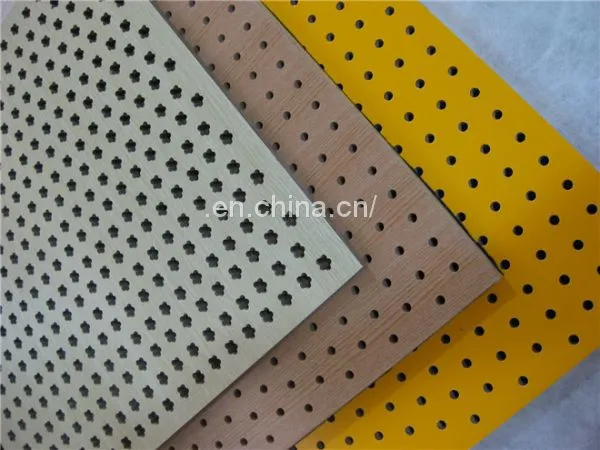 MDF Board Sound Proofing Material Perforated Wooden Timber Acoustic Wall Panels photo-5