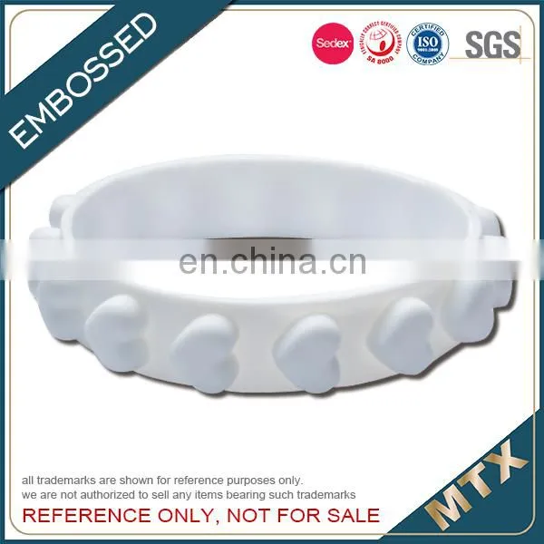 Embossed Silicone Wristabnd Bracelet With Color Supplier photo-4
