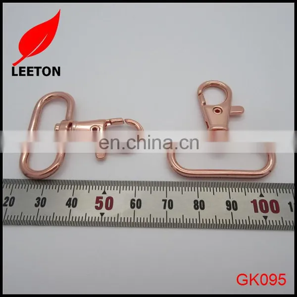 Factory Supply 30mm Shiny Rose Gold Swivel Snap Hook photo-2
