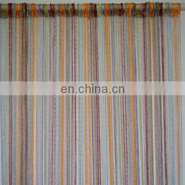 Shimmering String Curtain With Silver Yarn for Glass Doors photo-3