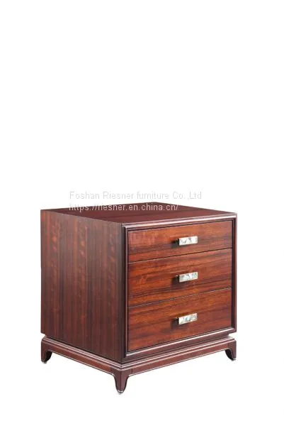 Contemporary Post Modern Solid Wood King Bed Customizable photo-3