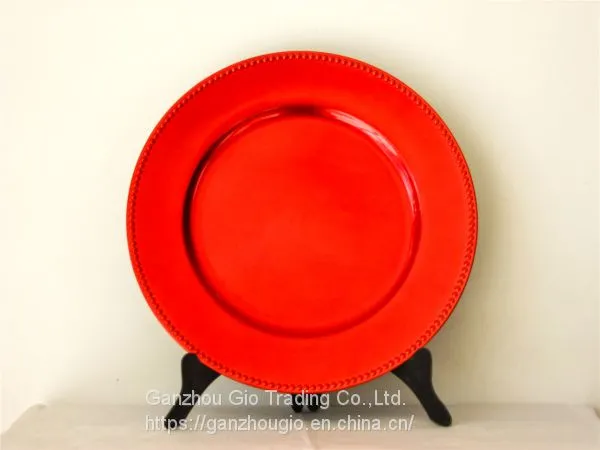 Plastic Charger Plate,christmas Decoration Plate Charger Plate Made in China YF-60017 photo-5