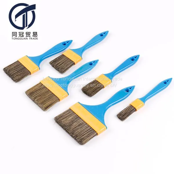 Many Size Synthetic Fiber Paint Brush With Plastic Handle