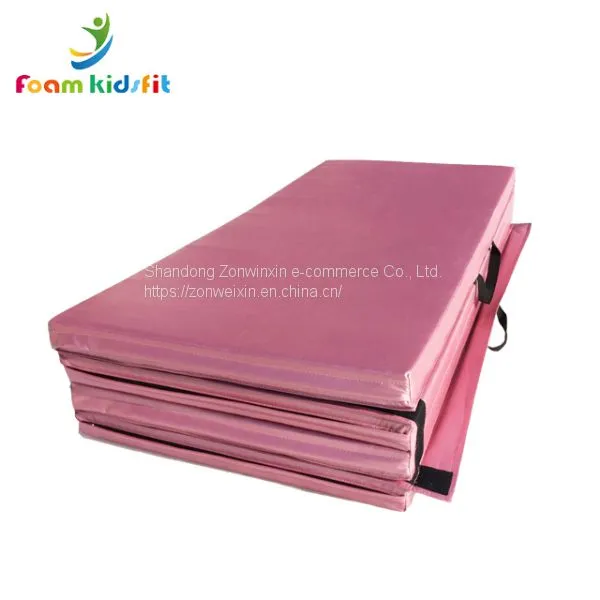 Four Folding Gymnastic Landing Mat for Fitness Body Building photo-3